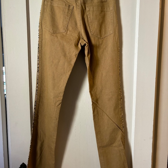 Burberry London, size 6, cotton pants with side piping - Picture 2 of 8